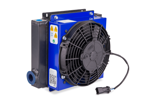 Chłodnica powietrzna oleju HY016.1-02A-1615-0K (12VDC - Termostat 60 st.C)