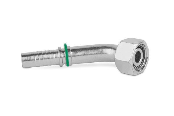 Końcówka do węża kolanko 45st. z nakrętką DKOL45 P55-05 M12x1,5 6L 0285-03-12