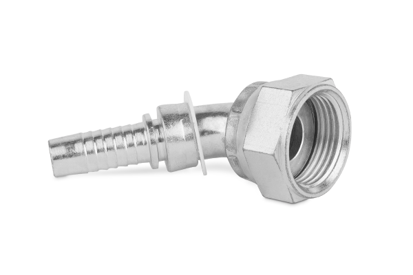 Końcówka do węża kolanko 45st. z nakrętką ORFS45 K45-13 1.3/16” S250-08-14