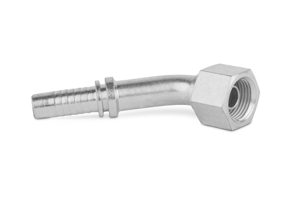 Końcówka do węża kolanko 45st. z nakrętką z drutem DKR45 TW C15-63 G2.1/2” 0250S40-40