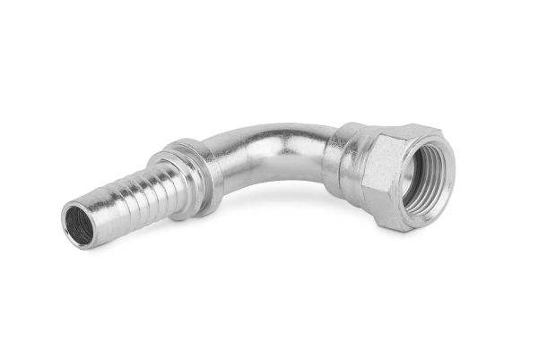Końcówka do węża kolanko 90st. z nakrętką rolowaną DKJ90 C92-13 JIC 1.1/16” 0951-08-12