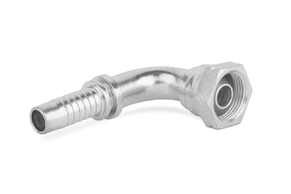 Końcówka do węża kolanko 90st. z nakrętką, stożek 60st. DKM90 P62-05 M12x1,5 0200-03-12