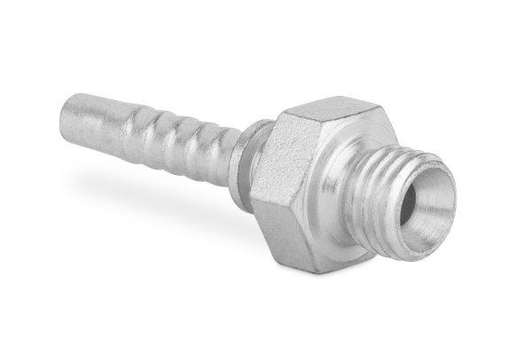 Końcówka do węża prosta z gwintem zewnętrznym, stożek 60st. AGM H21-06 M10x1 0400-04-10