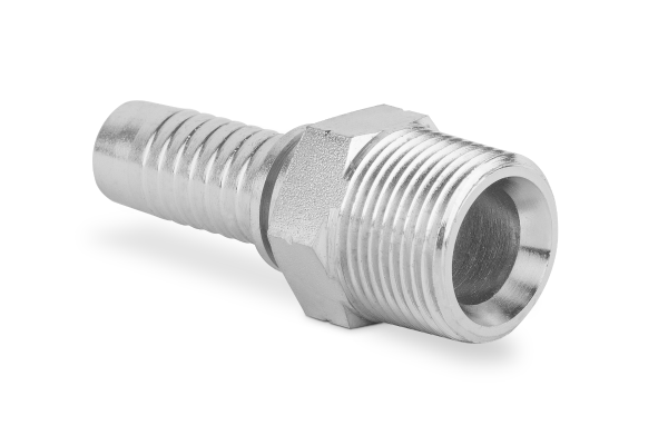 Końcówka do węża prosta z gwintem zewnętrznym stożkowym AGN C71-05 NPTF 1/4” 0370-03-04