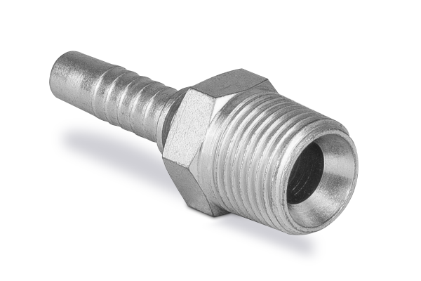 Końcówka do węża prosta z gwintem zewnętrznym stożkowym BSPT AGR-K C31-05 R1/4” 0360-03-04