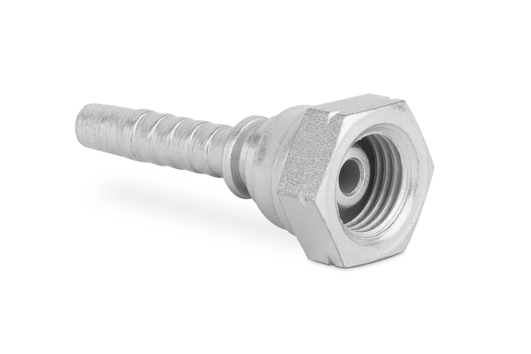 Końcówka do węża prosta z nakrętką rolowaną DKN G71-06 NPSM 1/4” N051-04-04