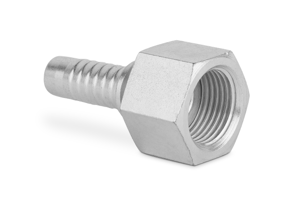 Końcówka do węża prosta z nakrętką, uszczelnienie płaskie DKR-F C51-25 G3/4” 0060-16-12