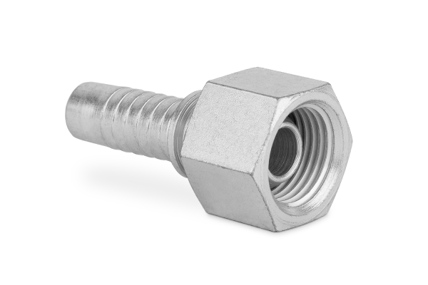 Końcówka do węża prosta z nakrętką z drutem, stożek 60st. z oringiem DKOR TW C11-50 G2” 0050-32-32