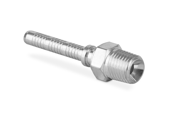 Końcówka do węża VHP prosta z gwintem zewnętrznym stożkowym M-NPT AGN C71-10 NPT3/8" SOD144