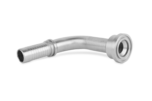 Końcówka do węża wysokie kolanko 90st. ( H-150mm ) flanszowa SFL90 C42-25 44,5 1" SAE 3000 PSI 1060-16-16H150