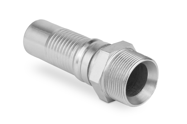 Końcówka INTER-LOCK do węża prosta z gwintem zewnętrznym stożkowym BSPT AGR-K C31-32 R1.1/4” 0360H20-20