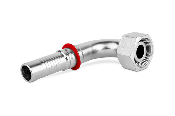 Końcówka INTER-LOCK do węża wysokie kolanko 90st. ( H-200mm ) z nakrętką DKOS90 P52-32 M52x2 38S 0184H20-52H200