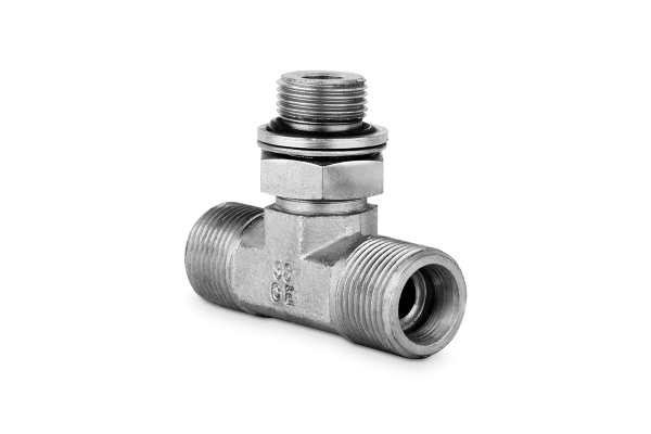 Korpus przyłączki trójnikowej symetrycznej 3/8”BSP-M20x1,5 12S 107017.1