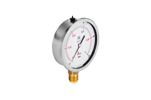Manometr glicerynowy DN100 radialny 1/2” (0-10)bar M100RL1/2(0-10)