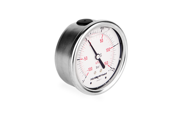 Manometr glicerynowy DN63 tylny Vacuometr 1/4” (-1-+1,5)bar VM63TL1/4(-1-+1,5)