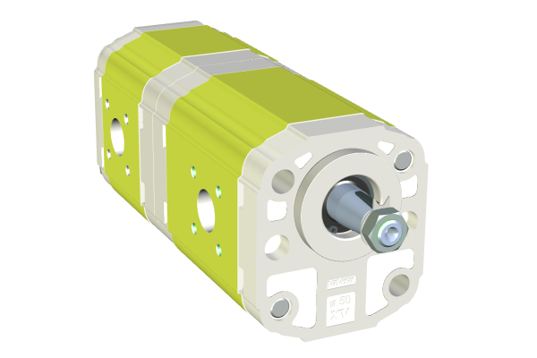 Pompa hydrauliczna zębata dwusekcyjna XV-2P/14+11 9S221FQA4947