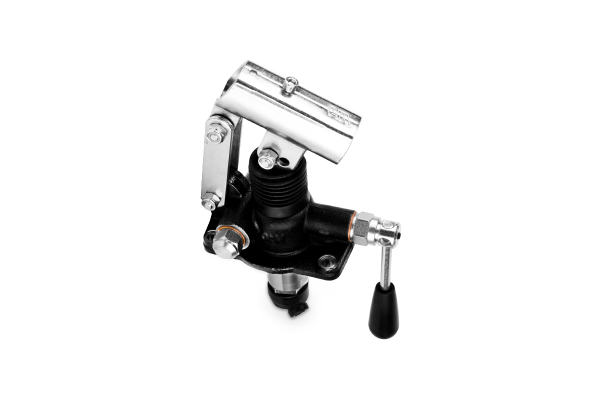 Pompa ręczna zbiornikowa pod siłownik jednostronnego działania 12cm3 3/8"BSP 380bar z zaworem i dźwignią rozładowczą PM 12byB-L-s (6050.0123) + dźwignia
