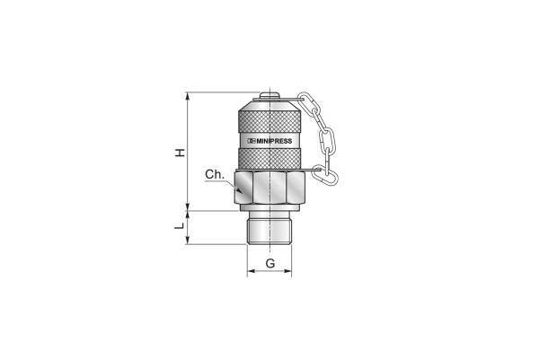 Przyłącze pomiarowe 1/8" M12,65x1,5 S10718120C