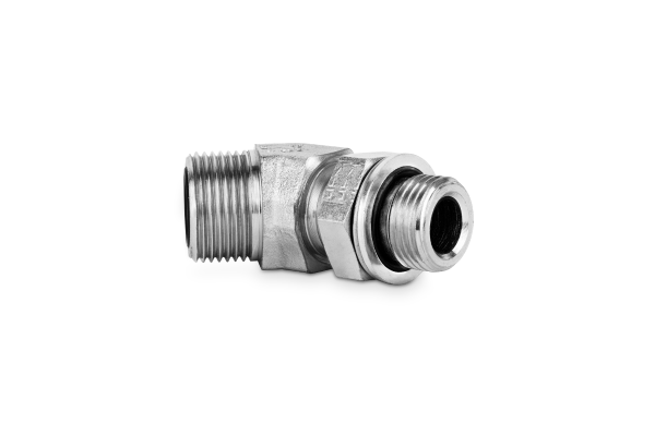 Przyłączka kolankowa 45° z przeciwnakrętką 3/4” UNF-11/16” ORFS 405612