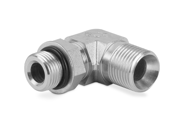 Przyłączka kolankowa z przeciwnakrętką 1 1/16”UNF-3/4” BSP 3920-12-12
