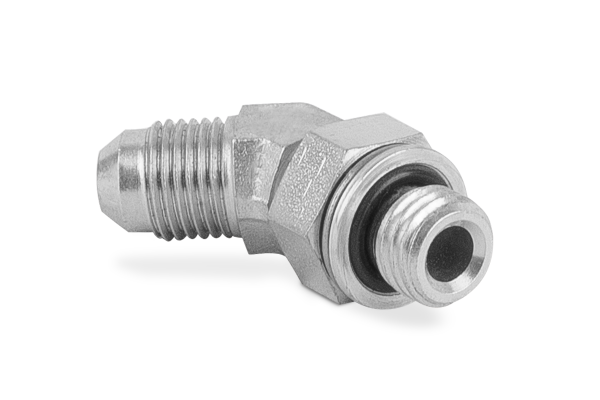 Przyłączka kolankowa z przeciwnakrętką 45st. M10x1 7/16 JIC 5410-10-04