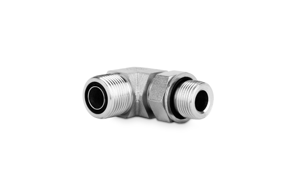 Przyłączka kolankowa z przeciwnakrętką M22x1,5-1 3/16” ORFS 6320-22-14