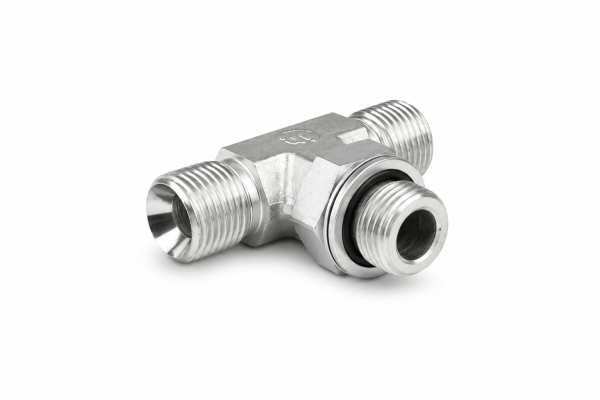 Przyłączka trójnikowa symetryczna z przeciwnakrętką 3/4"BSP i gwintami 3/4"BSP 3605-12-12