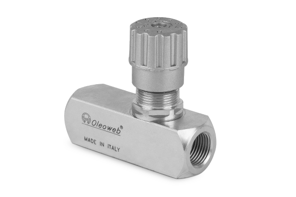 Regulator przepływu jednokierunkowy 90° 1/2" STUF120