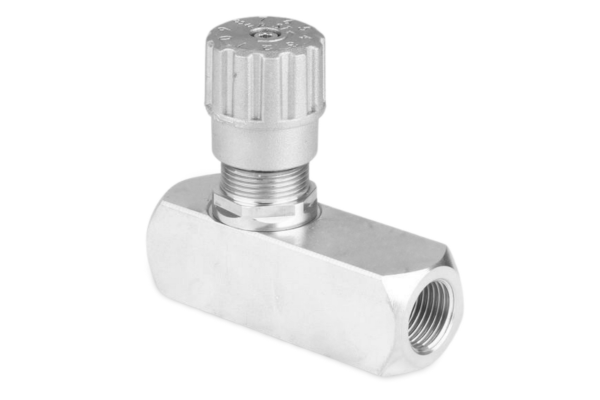 Regulator przepływu jednokierunkowy 90° RF G1/2" GF2GGT330110000