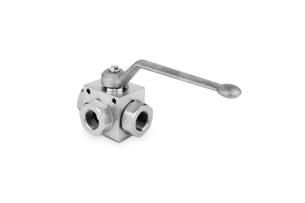 Zawór kulowy odcinający 3-drogowy 1/4" DN06 typ "T" RSAP3V01T
