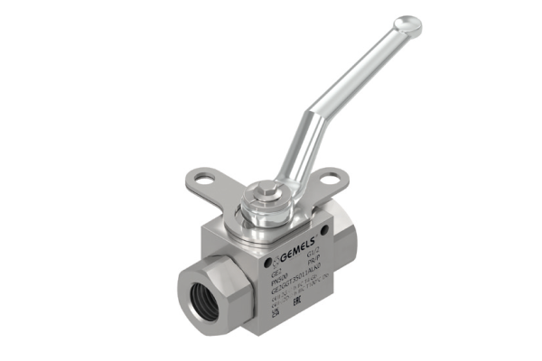Zawór kulowy odcinający (z blokadą) 2-drogowy GE1 1/4" BSP DN06 500Bar GE1GGT15011ALK0 (Smaller Design)