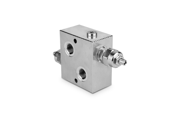 Zawór przeciążeniowy w ukł. krzyżowym 1/2” BSP 80 l./min. 120- 350 bar imbus VMDI8003C1