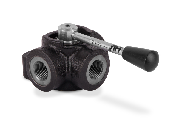 Zawór przełączający 3-drogowy 1/2" BSP otwarty w pozycji środkowej D3-7000.0101