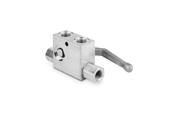 Zawór zwrotny sterowany bliźniaczy prawy 3/8" BSP 25l./min. 350 bar VRPDE015FR