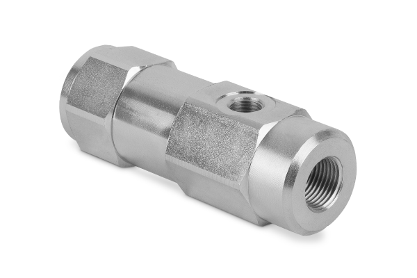 Zawór zwrotny sterowany liniowy 3/8" BSP 40l./min. 350Bar LVPL02