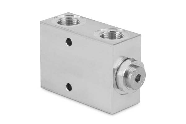 Zawór zwrotny sterowany pilotem pojedynczy 3/8” BSP 35l./min. otw.montaż. 260Bar LVSL02