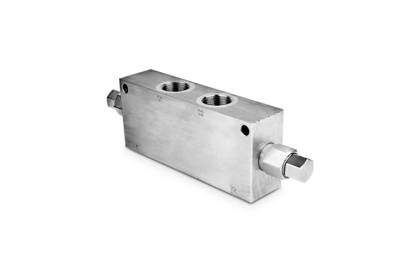 Zawór zwrotny sterowany przeciążeniowy bliźniaczy 1" 165l./min. 100-350bar CB150DL05