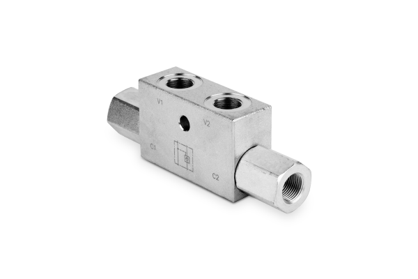 Zawór zwrotny sterowany pojedynczy 1/4" BSP 25l./min. 350 bar otw. montaż. LVST01