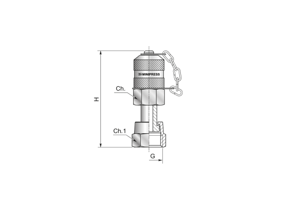 Przyłącze pomiarowe gwintowane M16x2 - 13/16"- 16 UNF - ORFS S115131FSC