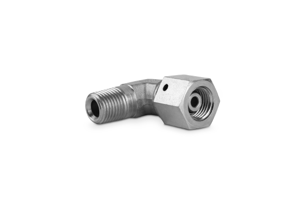 Złączka kolankowa z nakrętką obrotową 1” BSPT-1” BSP 4600-16
